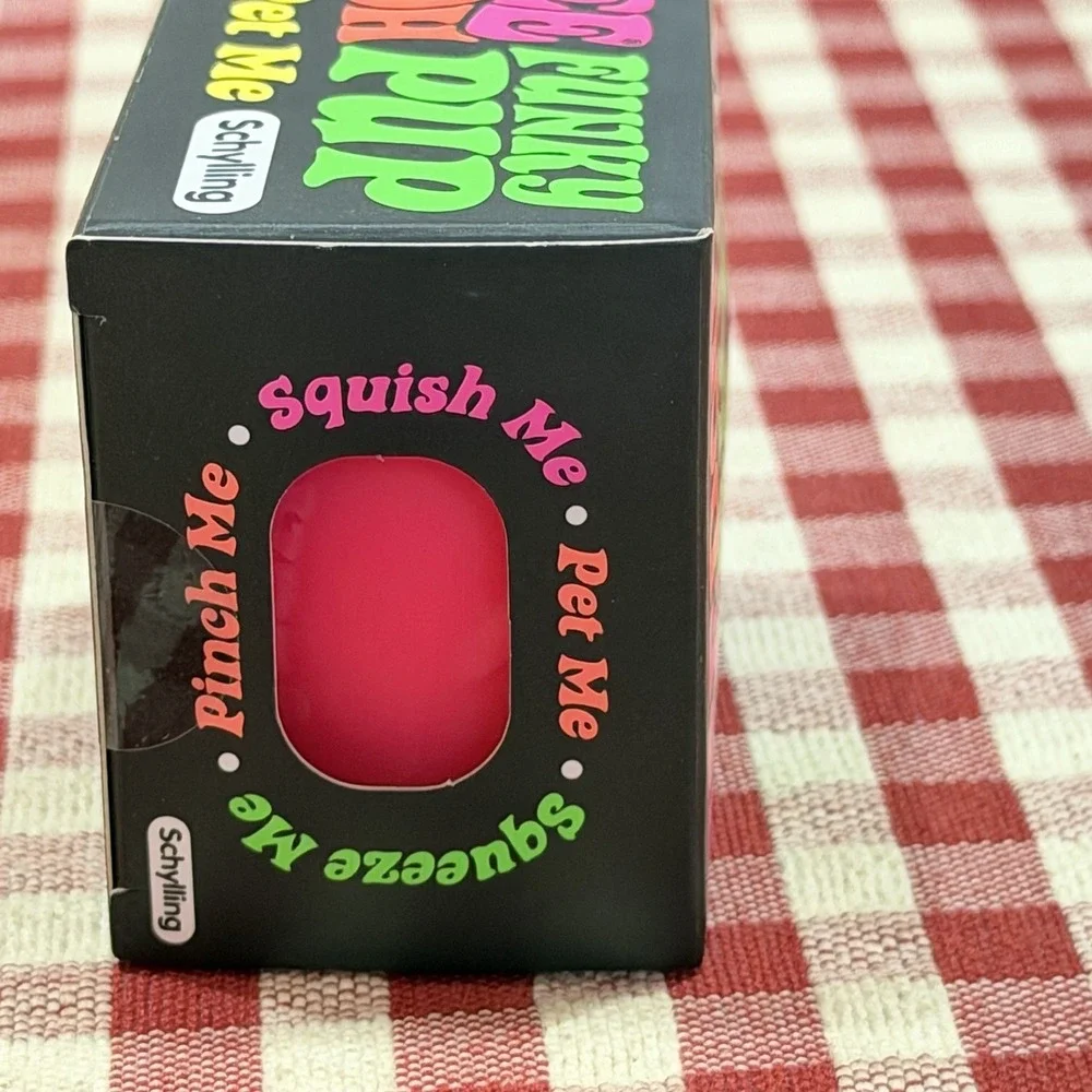 New NEEDOH Funky Pup Puppy DOG Nee Doh Stress Ball SQUISHY Fidget Toy - PINK